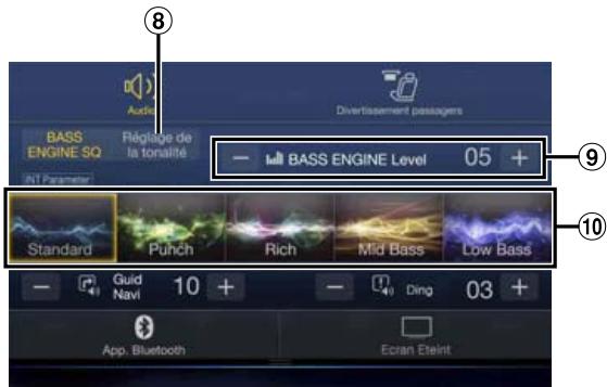 ALPINE X701D-A4, X701D-A5, X701D-Q5 - Mode BASS ENGINE SQ - 1