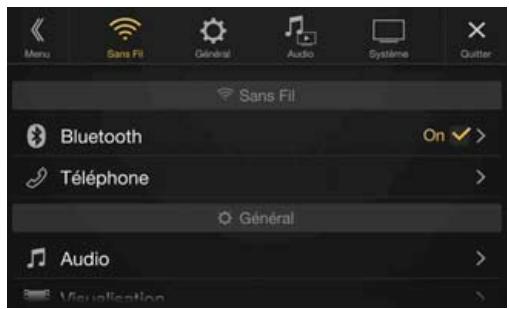 ALPINE X701D-A4, X701D-A5, X701D-Q5 - Réglages bluetooth - 1