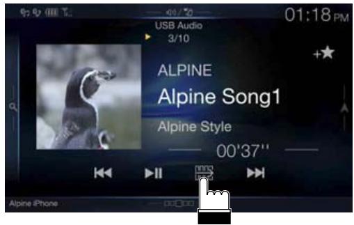 ALPINE X701D-A4, X701D-A5, X701D-Q5 - Commande tactile - 1