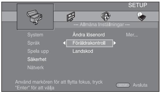 YAMAHA BD-A1010, BD-A1020 - Välj en menypost. - 1