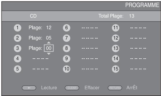 YAMAHA BD-A1010,  BD-A1020 - ■ Programmation de l'ordre de lecture DVD CD - 2
