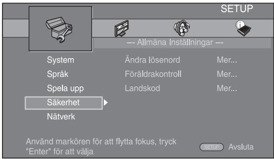 YAMAHA BD-A1010, BD-A1020 - Välj en untermeny. - 1
