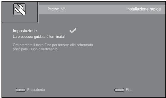 YAMAHA BD-A1010,  BD-A1020 - Impostazione con Initial Wizard/ Installazione rapida - 5