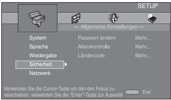 YAMAHA BD-A1010,  BD-A1020 - Wahlen Sie ein Untermenü aus. - 1