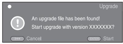 YAMAHA BD-A1020 - Press ENTER to start upgrade. - 1