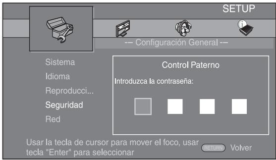 YAMAHA BD-A1020 - Introduzca la contraseña. - 1