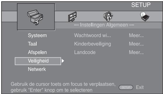 YAMAHA BD-A1020 - Selecteer een submenu. - 1
