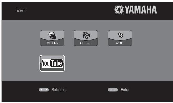 YAMAHA BD-A1020 - VIDEO'S VAN YouTube™ AFSPELEN - 1
