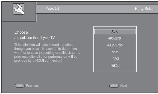 YAMAHA BD-A1020 - Setting with the Initial Wizard/ Easy Setup - 3