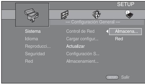 YAMAHA BDA1020 - Seleeccione el método deactualización e inicia laactualización desde el menuSETUP. - 1