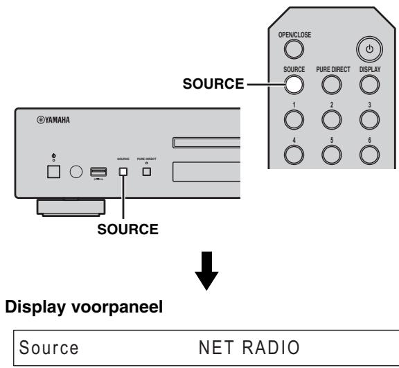 YAMAHA CD-N500, CDN500 - Bediening via het hoofdtoestel of de afstandsbediening - 1