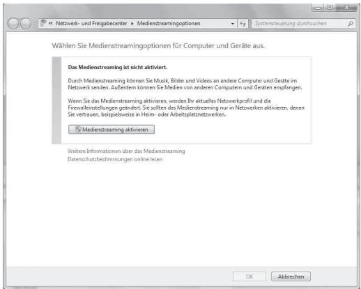 YAMAHA CD-N500, CDN500 - Klichen Sie auf „Medienstreaming aktivieren“. - 1