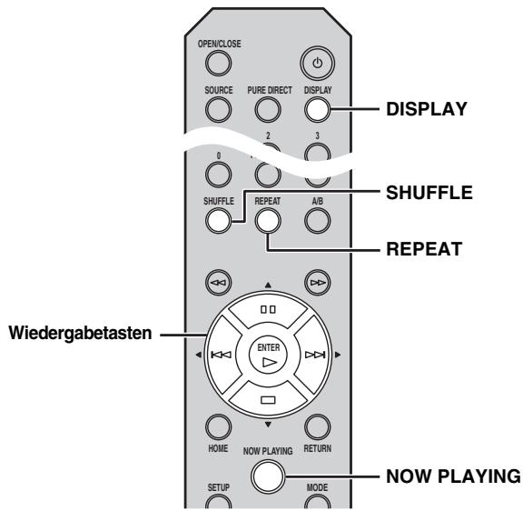 YAMAHA CD-N500, CDN500 - Wenn die Wiedergabe beginnnt, führen Sie die gewünschten Funktionen mit folgenden Bedienelementen aus. - 2