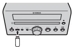 YAMAHA MCR-140 - Conexión del USB - 1