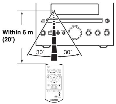 YAMAHA MCR-140 - Using the remote control - 1
