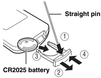 YAMAHA MCR-140 - Replacing the battery in the remote control - 1