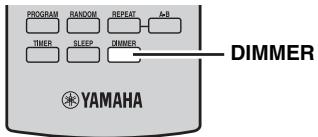 YAMAHA MCR-640 - Helligkeit des Frontblende-Displaysändern - 1