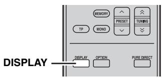 YAMAHA MCR-640 - Changement des informations concernant la lecture sur l'afficheur - 1