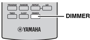 YAMAHA MCR-640 - Changing the brightness of the front panel display - 1