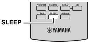 YAMAHA MCR-640 - Instellen van de slaaptimer - 1