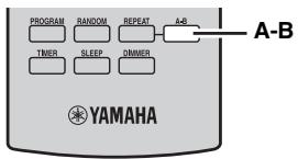 YAMAHA MCR-640 - Répetition d'une section spécifique (repeat a-b) - 1