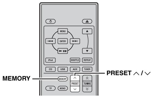YAMAHA MCR-640 - Presintonización manual - 1