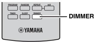 YAMAHA MCR-640 - Cambio del brill del visualizador del panel delantero - 1