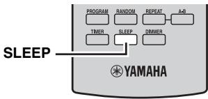 YAMAHA MCR-640 - Ajuste del temporizador para dormir - 1