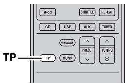 YAMAHA MCR-640 - Uso delle informazioni di servizio TP (programma sul traffico) - 2