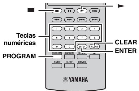 YAMAHA MCR-640 - Personalización delorden de reproducción (Program Play) - 1