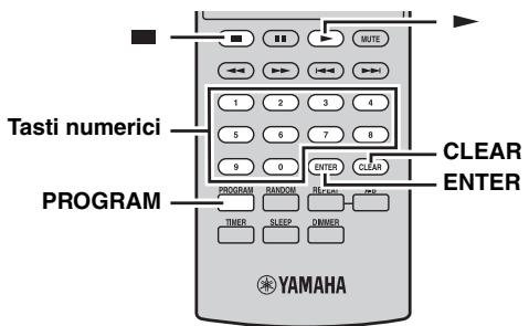 YAMAHA MCR-640 - Personalizzazione dell'ordine di riproduzione (Program Play) - 1