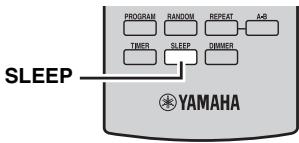 YAMAHA MCR-640 - Einstellen des Einschlaf-Timers - 1