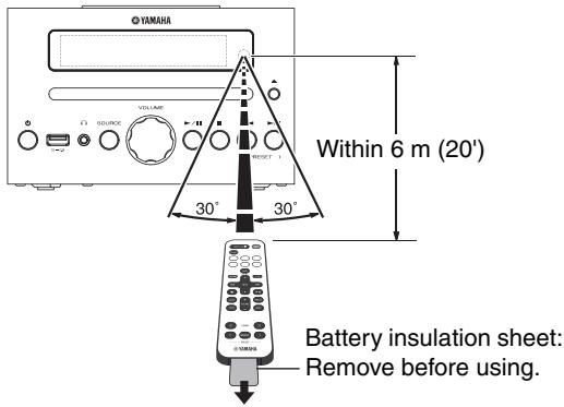 YAMAHA MCR-B142 - Supplied accessories - 5