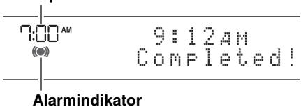 YAMAHA MCR-B142 - Stalla in tidpunkt och typ av alarm (OPTION-menyn) - 4