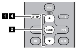 YAMAHA MCR-B142 - Réglage de l'horloge (MENU OPTION) - 1