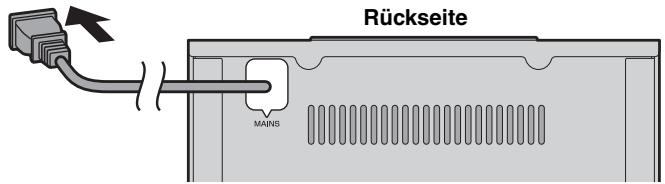 YAMAHA MCR-B142 - Anschlieben des Netzkabels - 1
