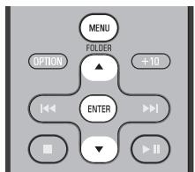 YAMAHA MCR-B142 - iPod menu operations (remote control only) - 1