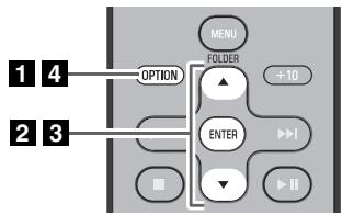 YAMAHA MCR-B142 - Utilisation du menu options - 2