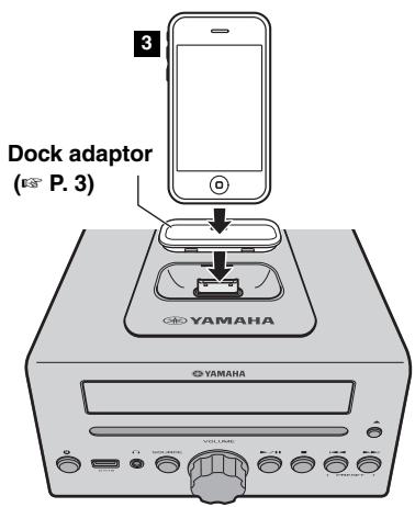 YAMAHA MCR-B142 - To copy the time from your iPod - 2