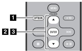 YAMAHA MCR-B142 - Stalla in tidpunkt och typ av alarm (OPTION-menyn) - 2