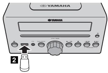 YAMAHA MCR-B142 - Écoute d'un appareil USB - 1