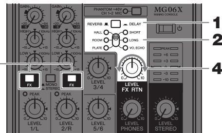 YAMAHA MG06X/MG06 - Application d'effets (MG06X) - 1