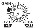 YAMAHA MG12XU/MG12 - Boutons [GAIN] - 1