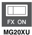 YAMAHA MG12XU/MG12 - Commutateur [FX on] (MG20XU) commutateur [on] (MG16XU/MG12XU) - 1