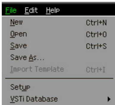 YAMAHA MOXF6/MOXF8 REMOTE EDITOR - Menu [Fichier] - 1