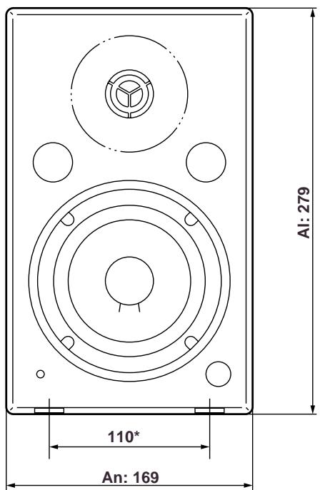 YAMAHA MSP5 - Dimensiones - 1
