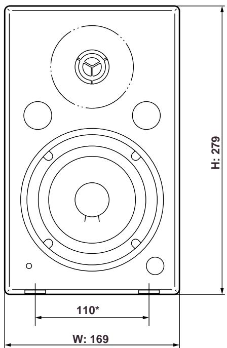 YAMAHA MSP5 - Dimensions - 1