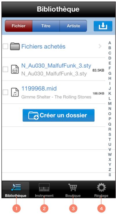 YAMAHA MUSICSOFT MANAGER - Écran principal - 1