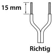 YAMAHA NS-PA120, NS-PB150 - Vorbereiten der Laufsprecherkabel - 1