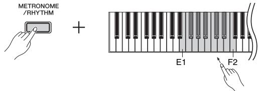 YAMAHA P-115 - Sélection d'un rythme - 1